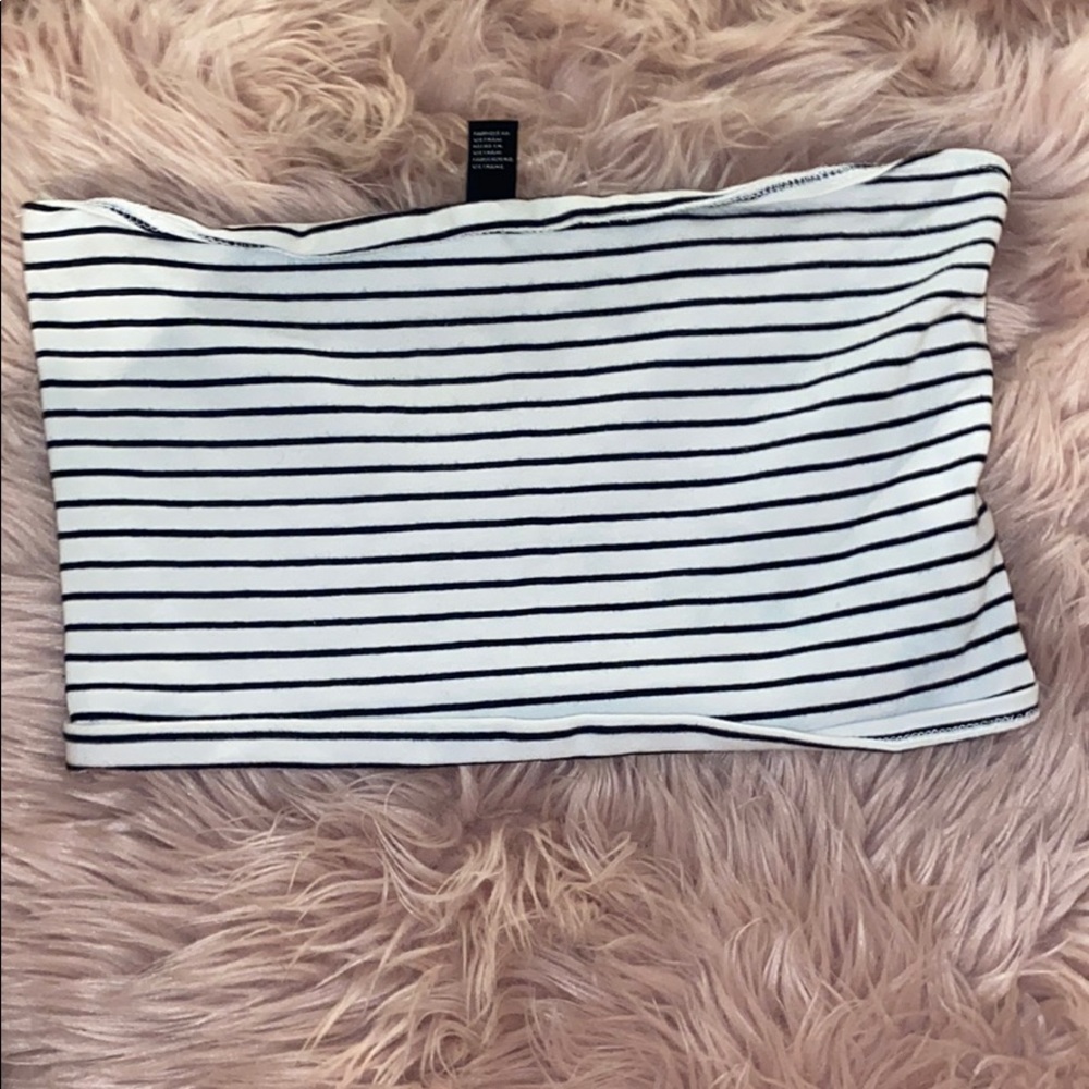 striped tube top